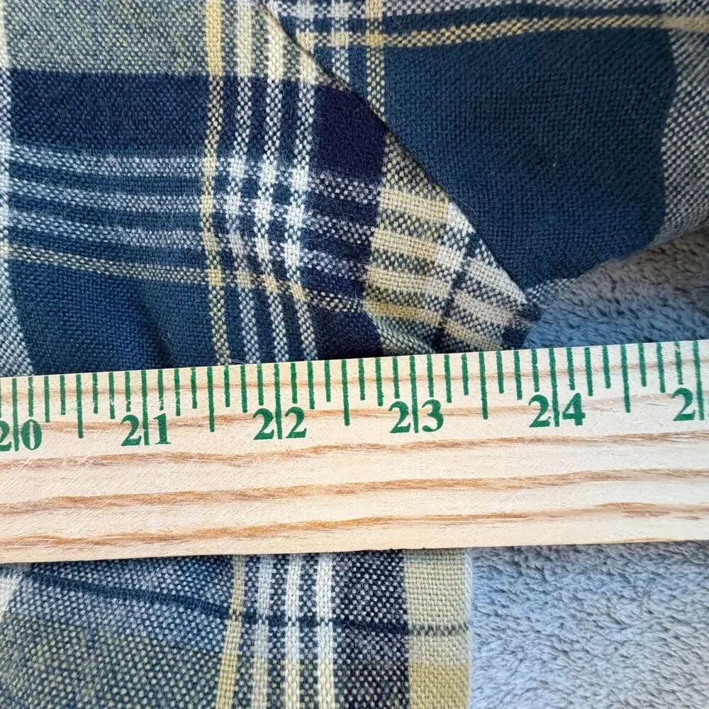 Oakton Ltd Vintage Flannel Shirt Jacket Mens Large Plaid Quilted Lined
